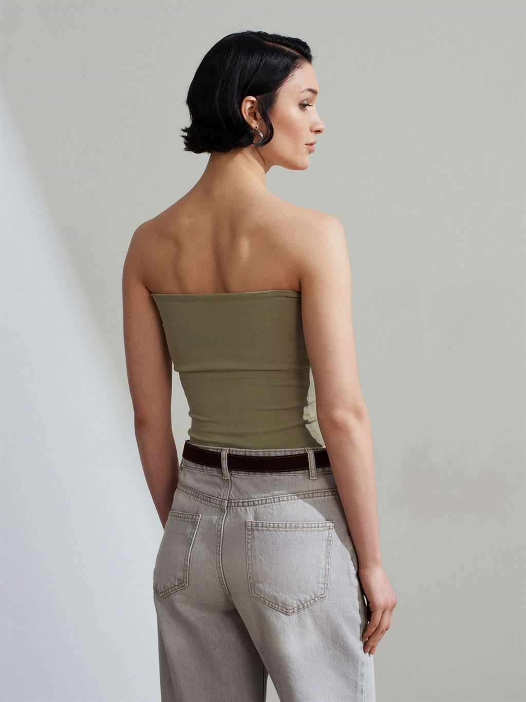 Strapless Crop Top