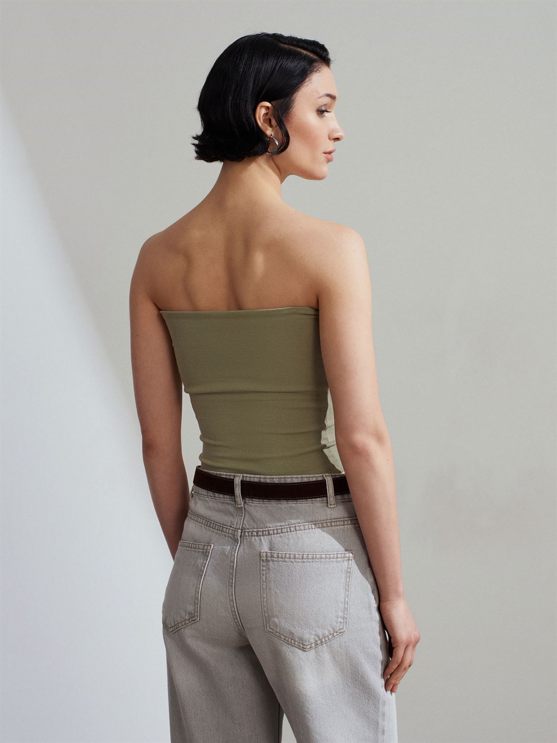 Strapless Crop Top