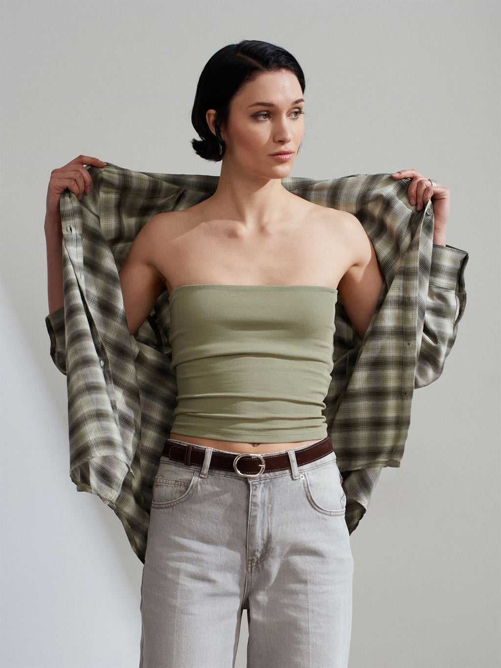Strapless Crop Top