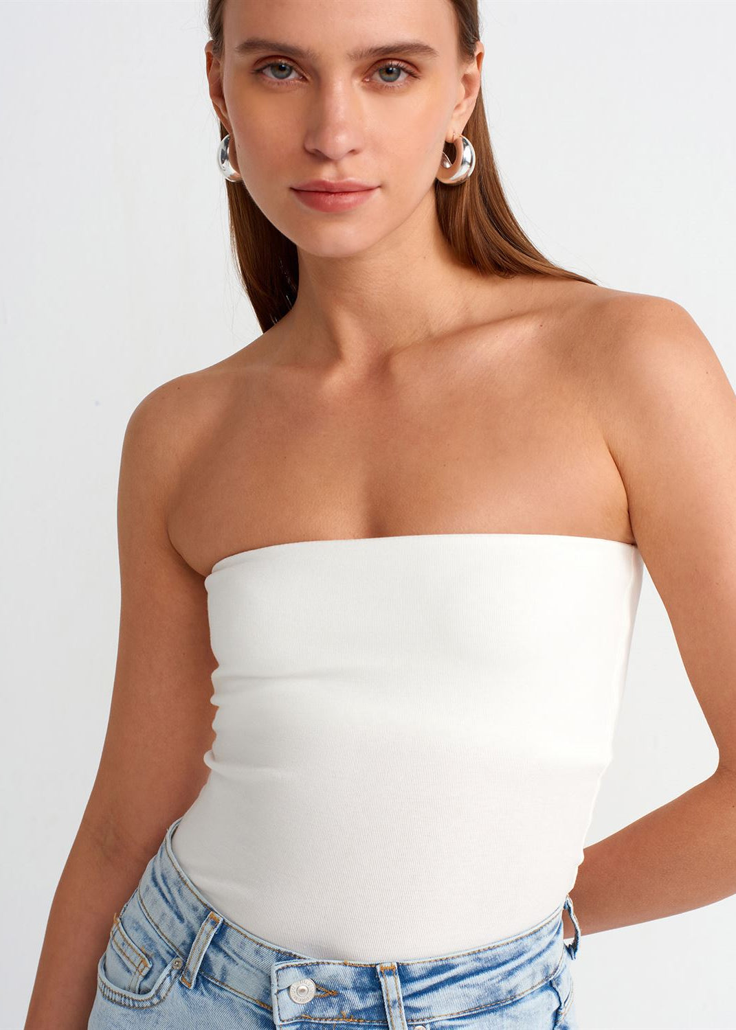 Strapless Crop Top