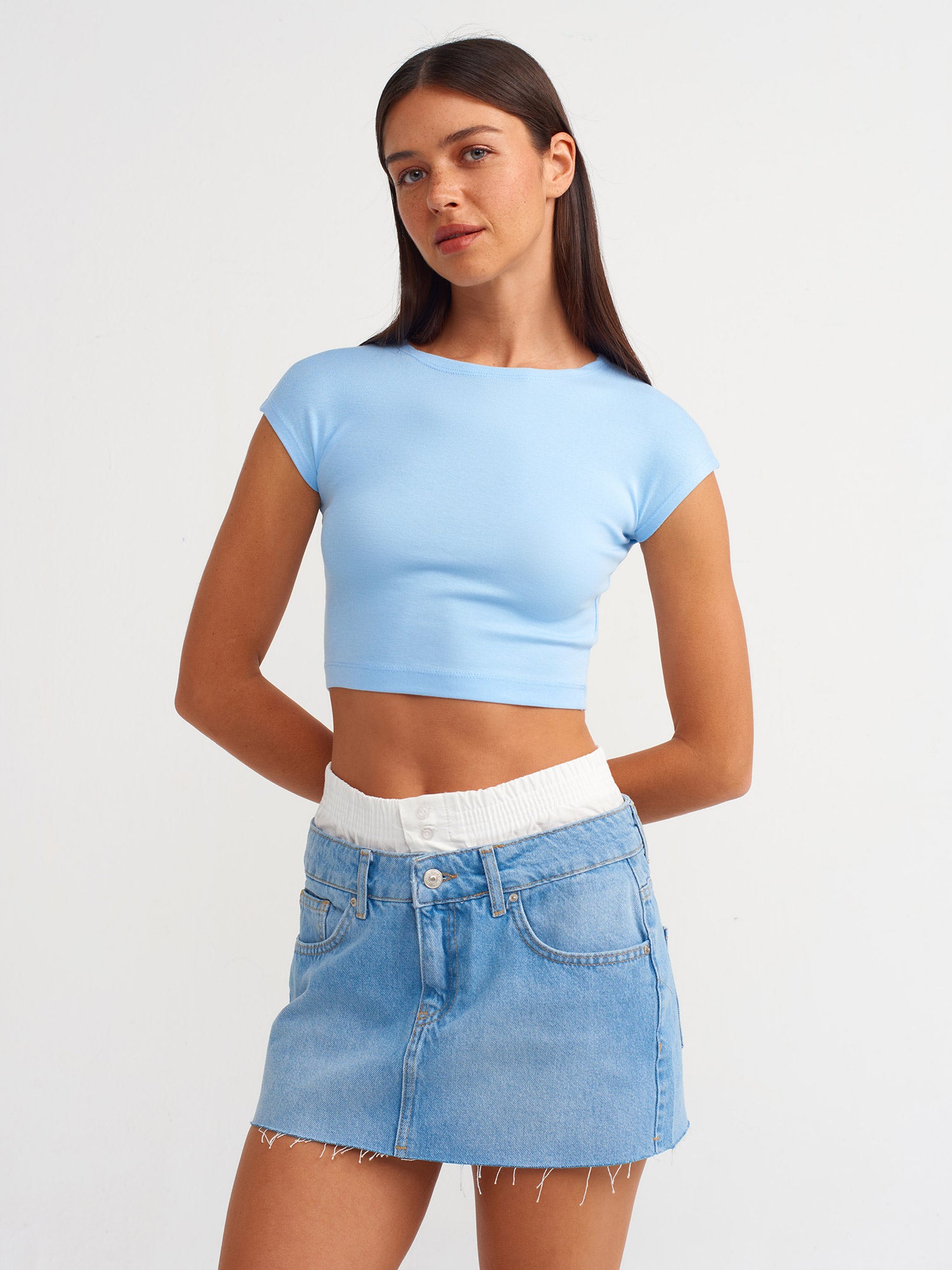 Round Neck Crop Top