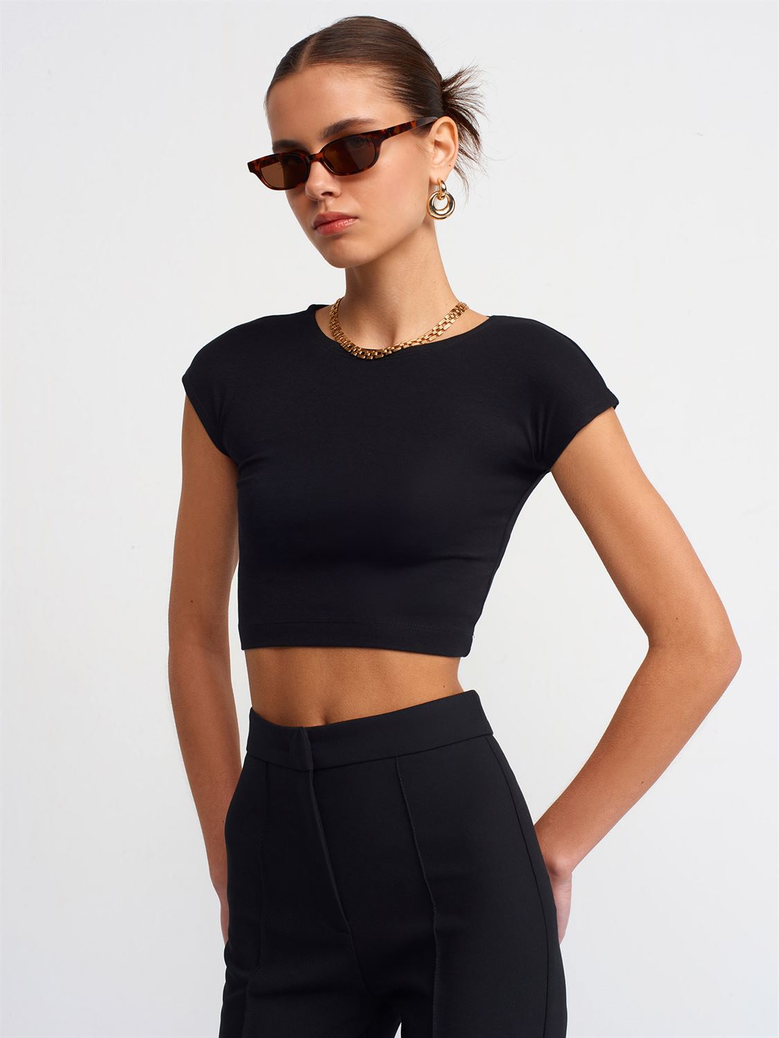Round Neck Crop Top