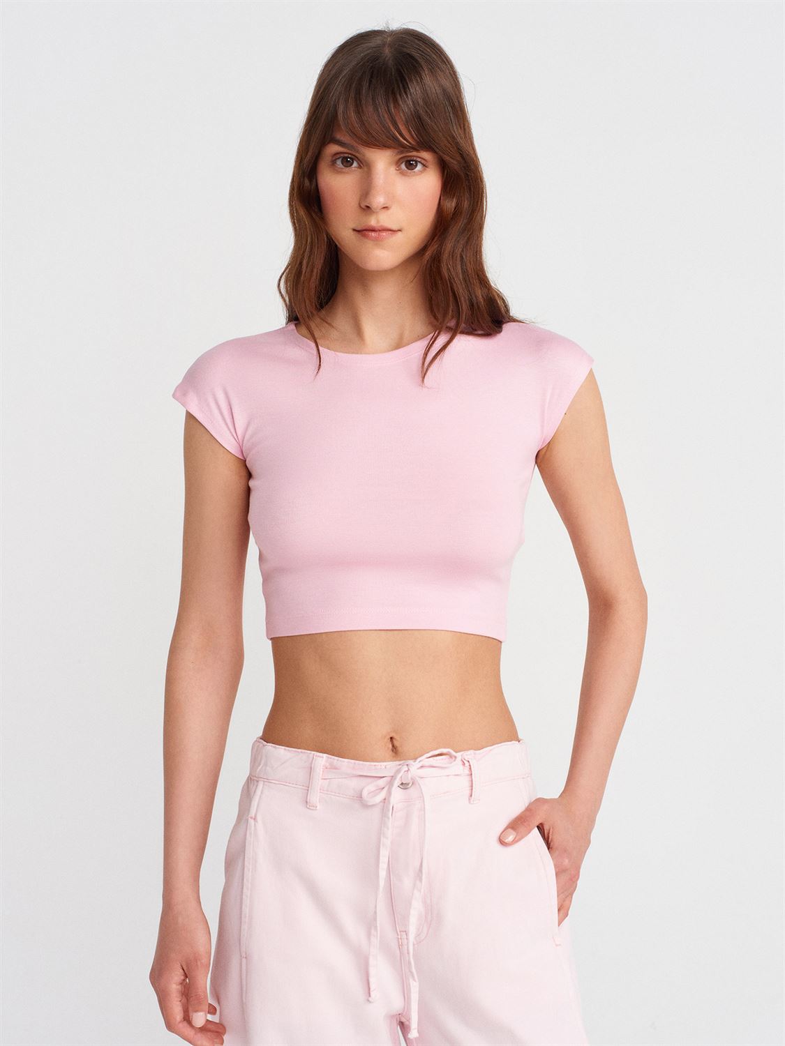 Round Neck Crop Top