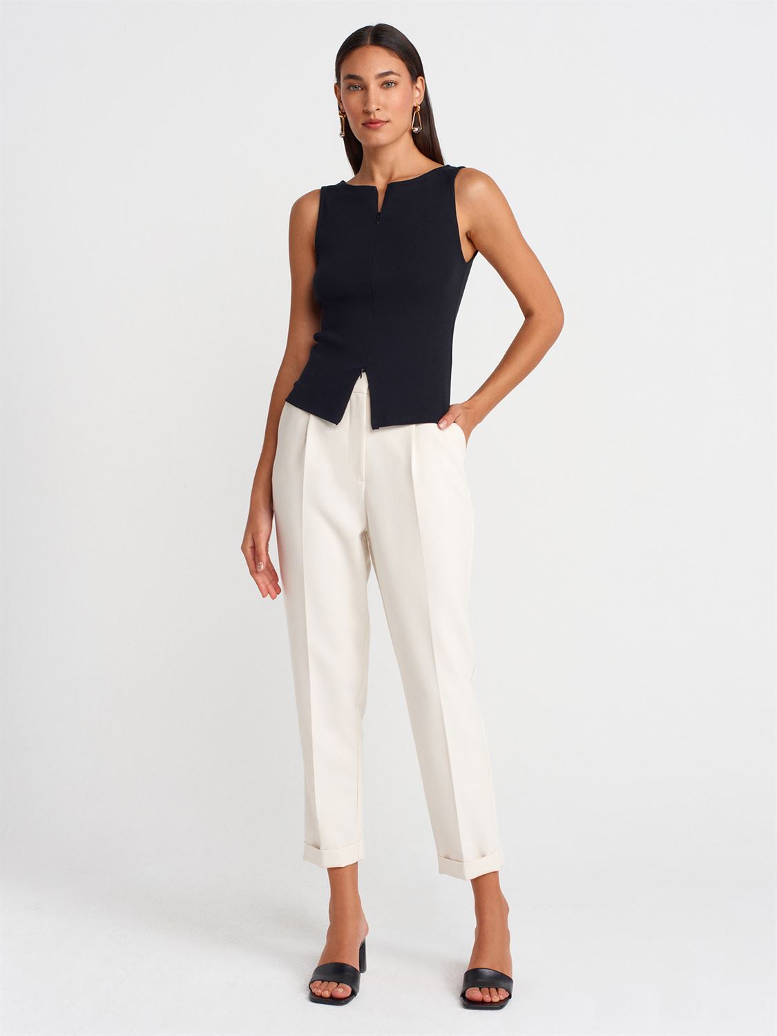 Zip Front Top
