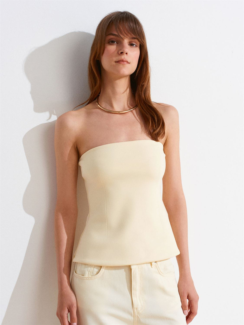 Strapless Flared Top