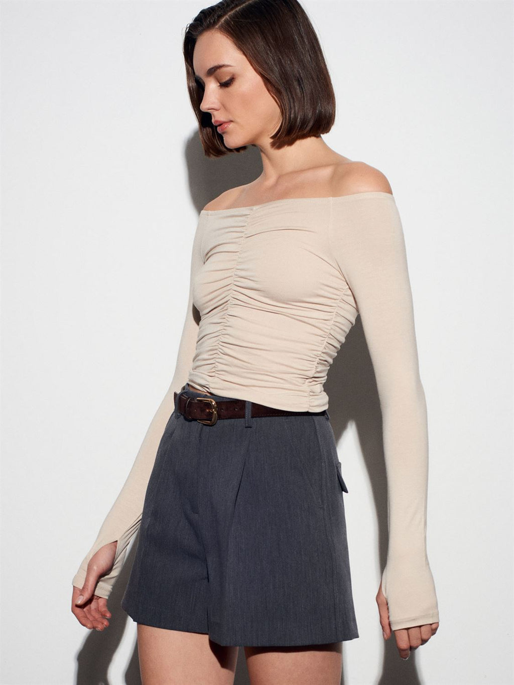 Rushed Off-Shoulder Top