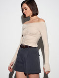 Rushed Off-Shoulder Top