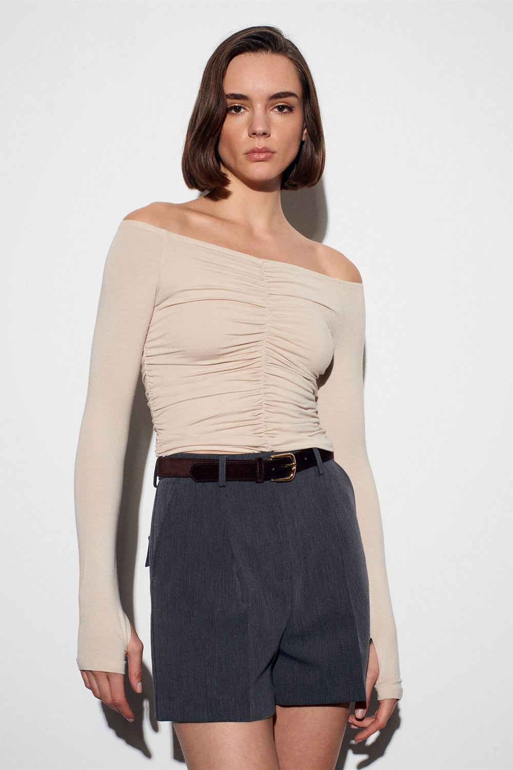 Rushed Off-Shoulder Top