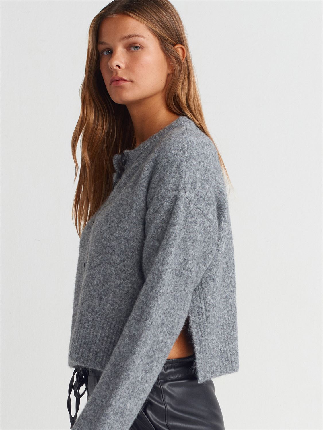 Cropped Button cardigan