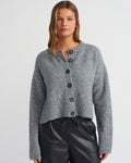 Cropped Button cardigan