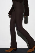 Buttoned Flare Trousers