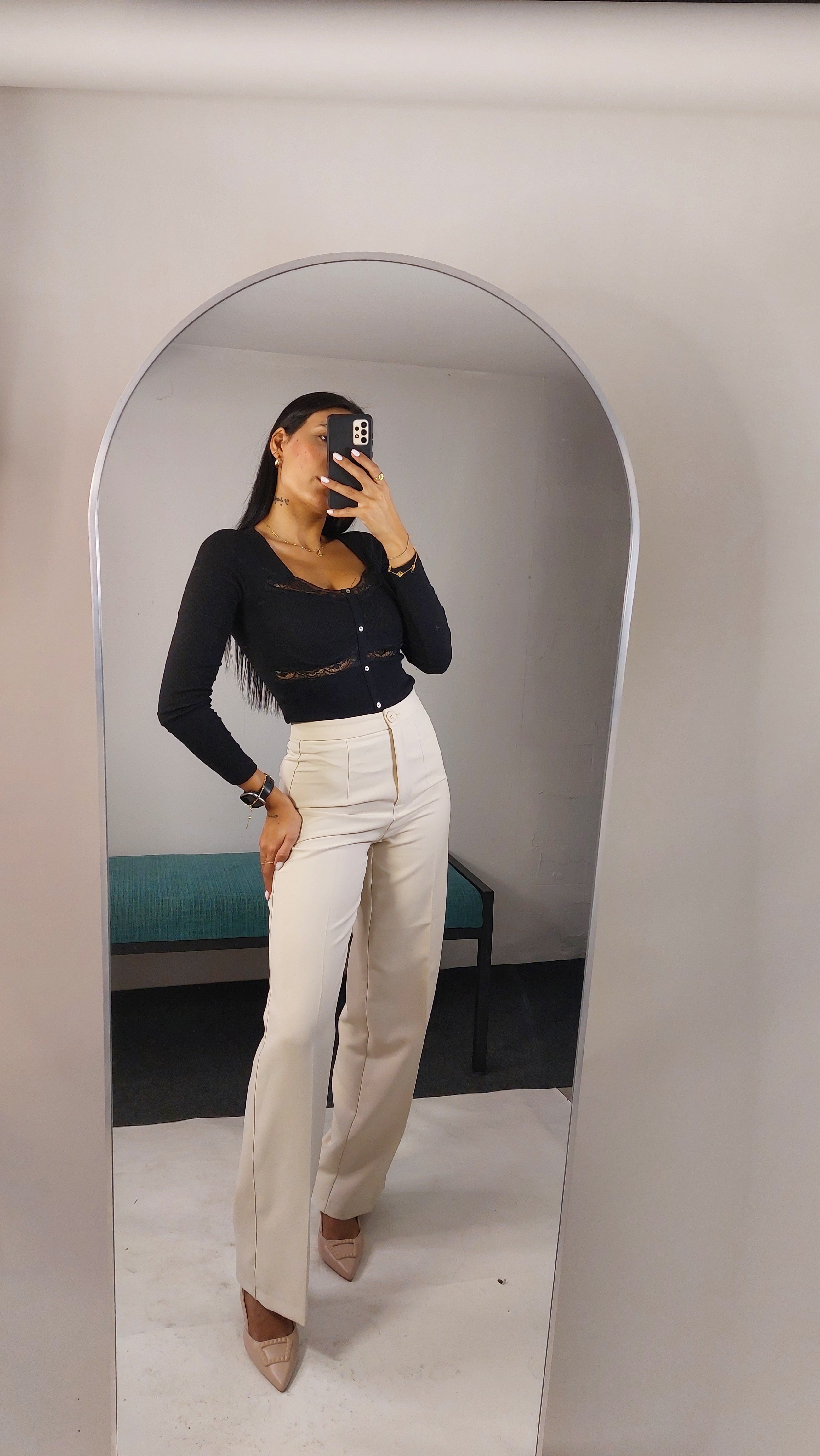High-Waist Tailored Pant