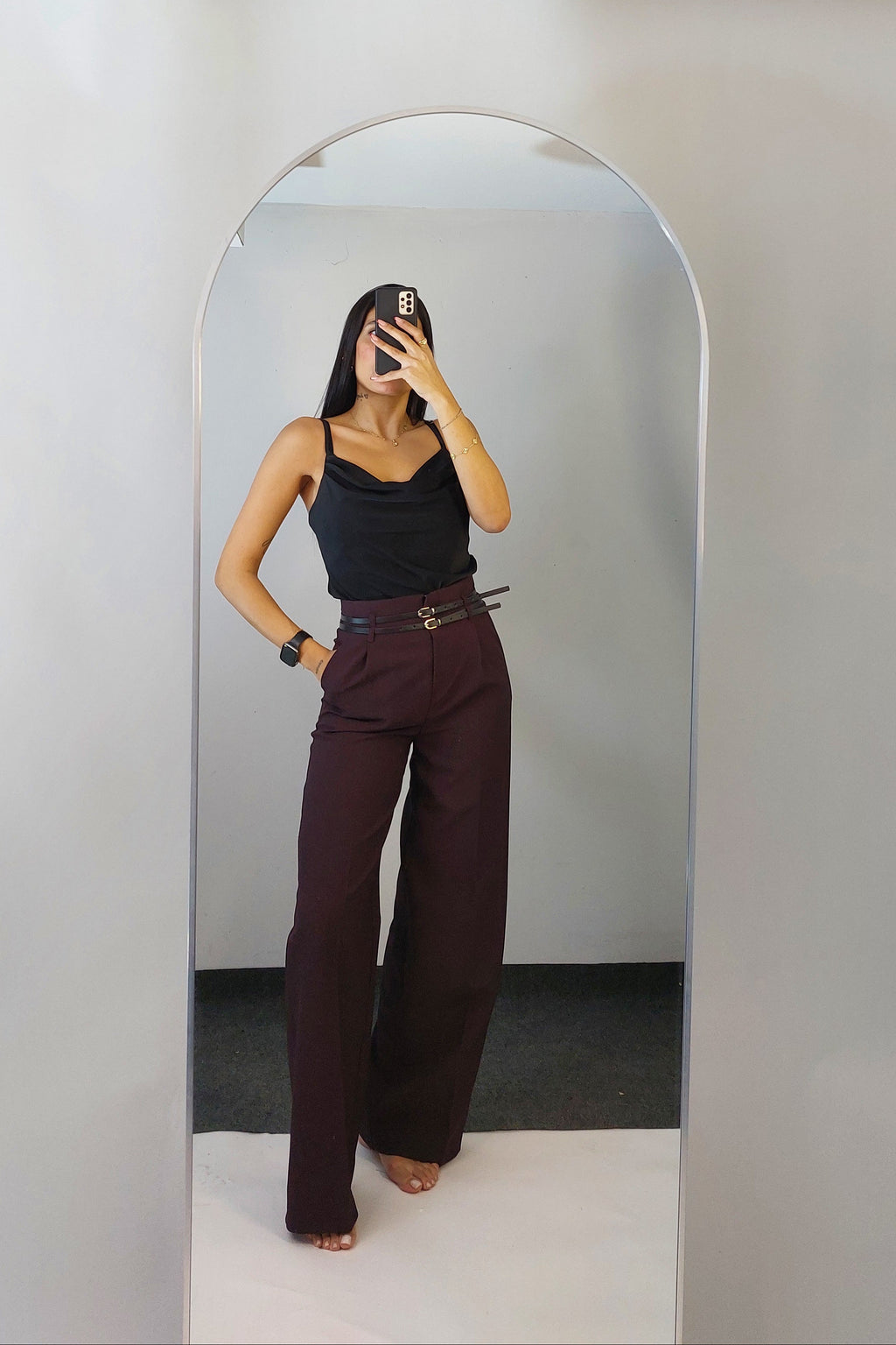 Wide Leg Suit Trousers