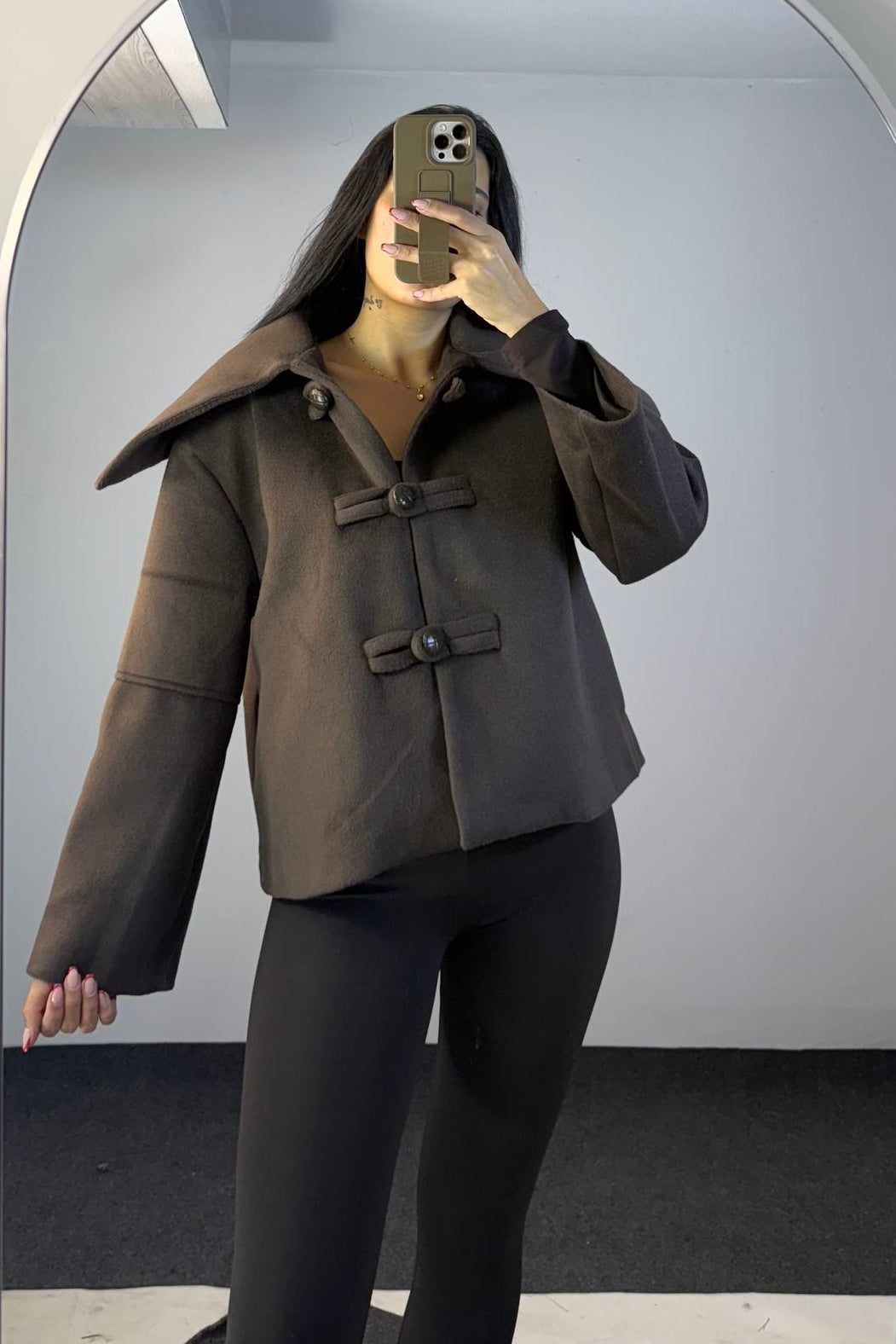 Cropped Duffle Jacket