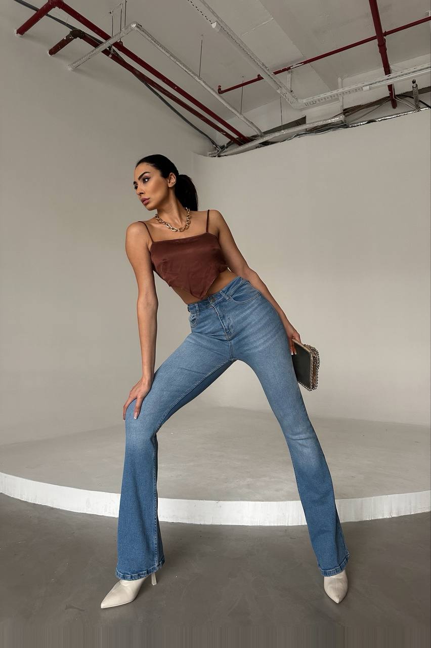 High-Waisted Flare Jeans