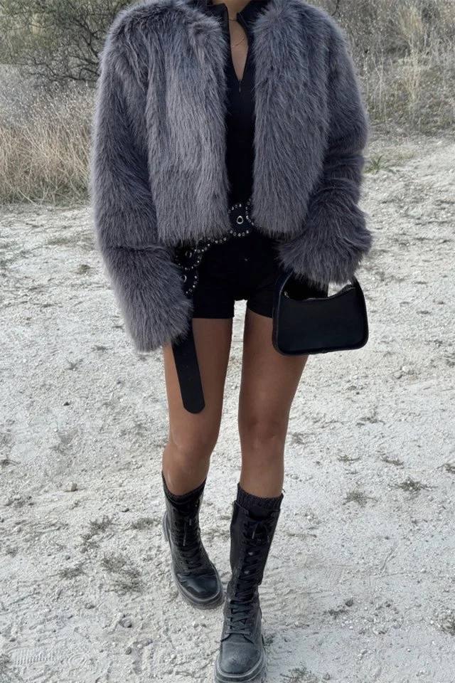 Short Faux-Fur Jacket