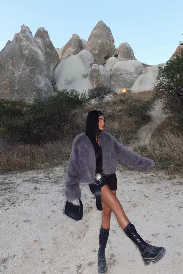 Short Faux-Fur Jacket