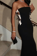 Strapless Bow Detail Gown