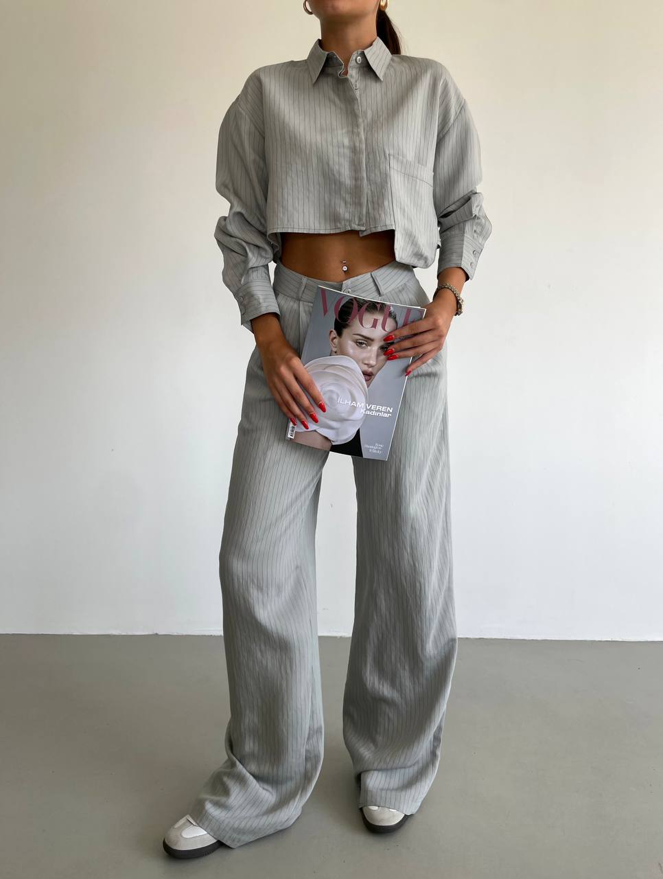 Cropped Two-Piece Set