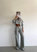 Cropped Two-Piece Set