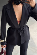 Tie-Waist Blazer