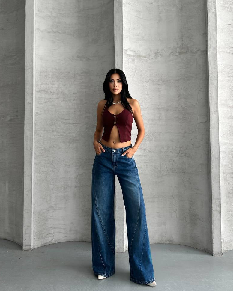 Mid-Rise Baggy Jeans