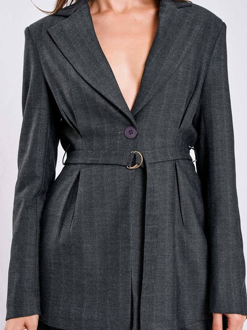 Belted Suit Jacket