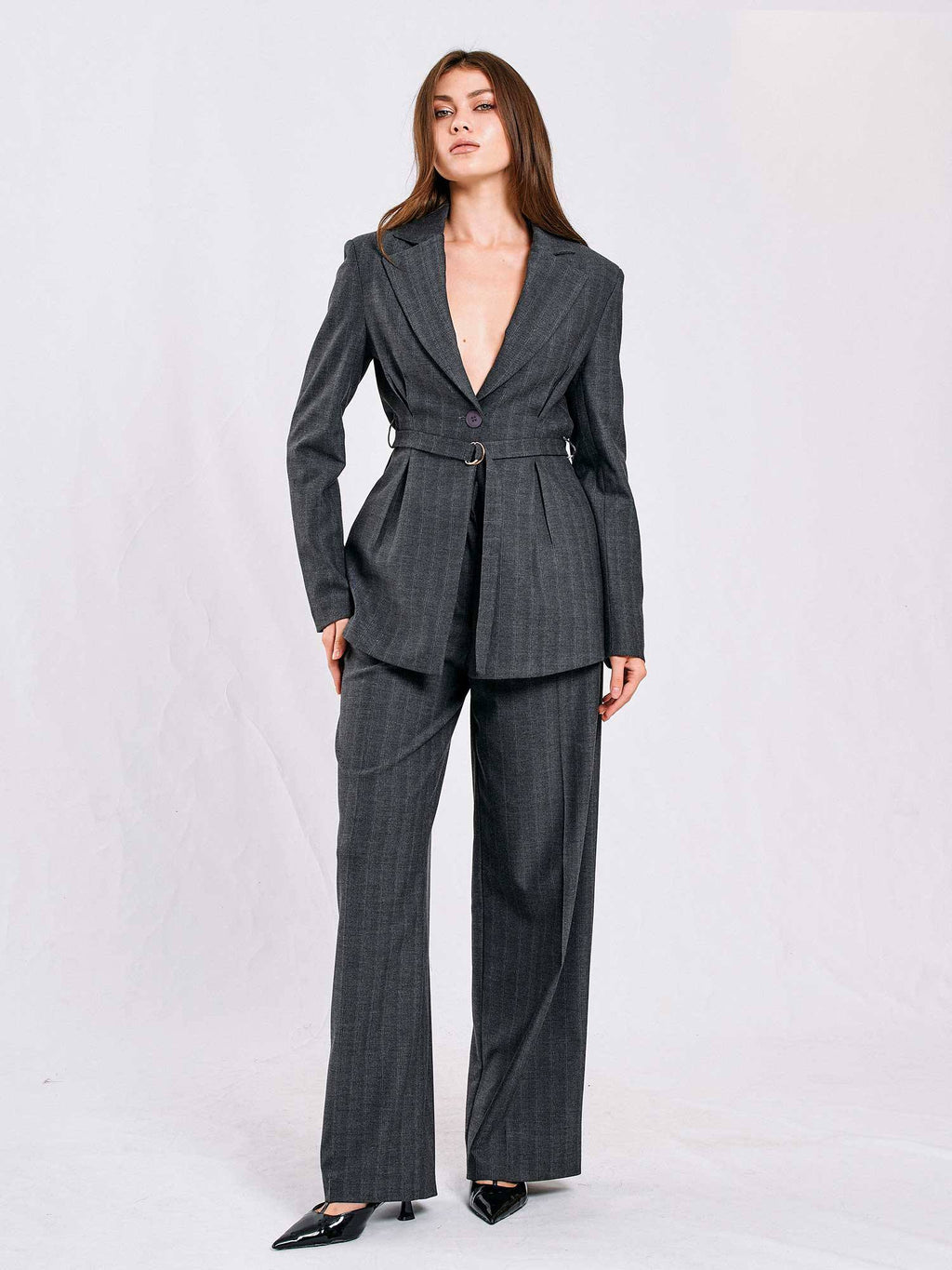 Belted Suit Jacket