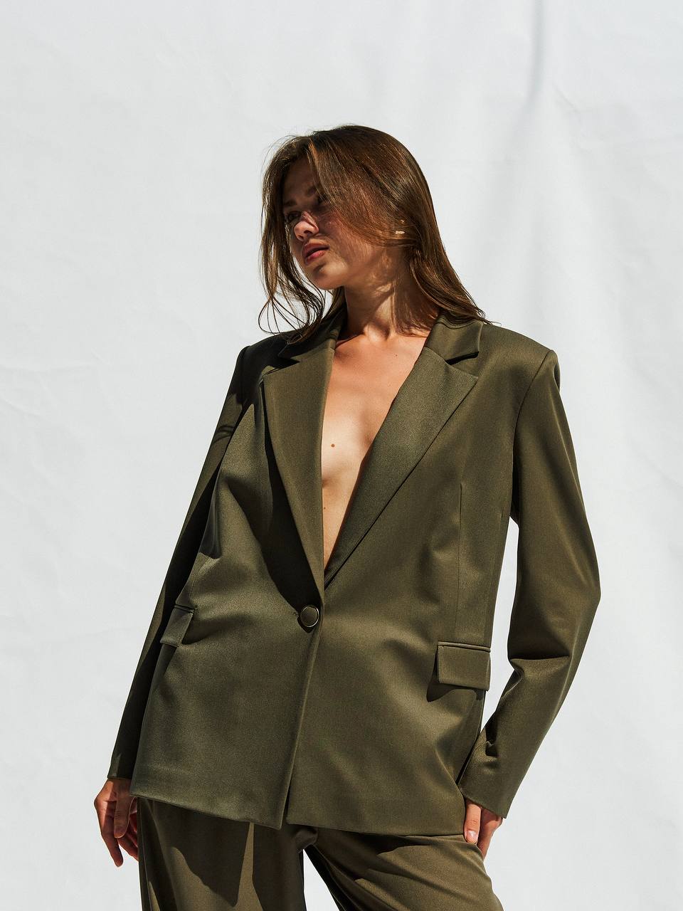 Single-Breasted Oversized Blazer