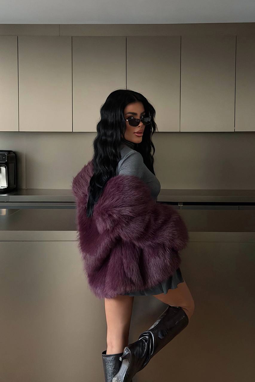 Cropped Faux Fur Jacket