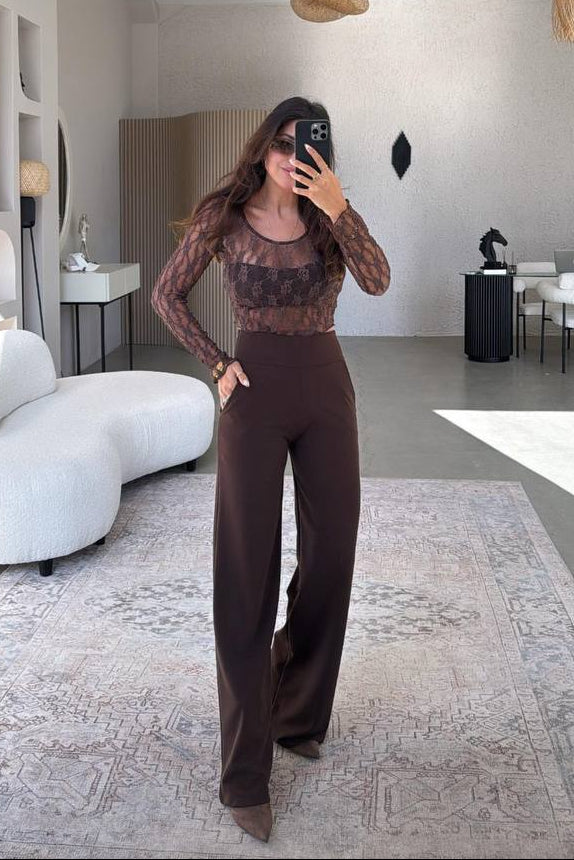 See-Through Patterned Crop