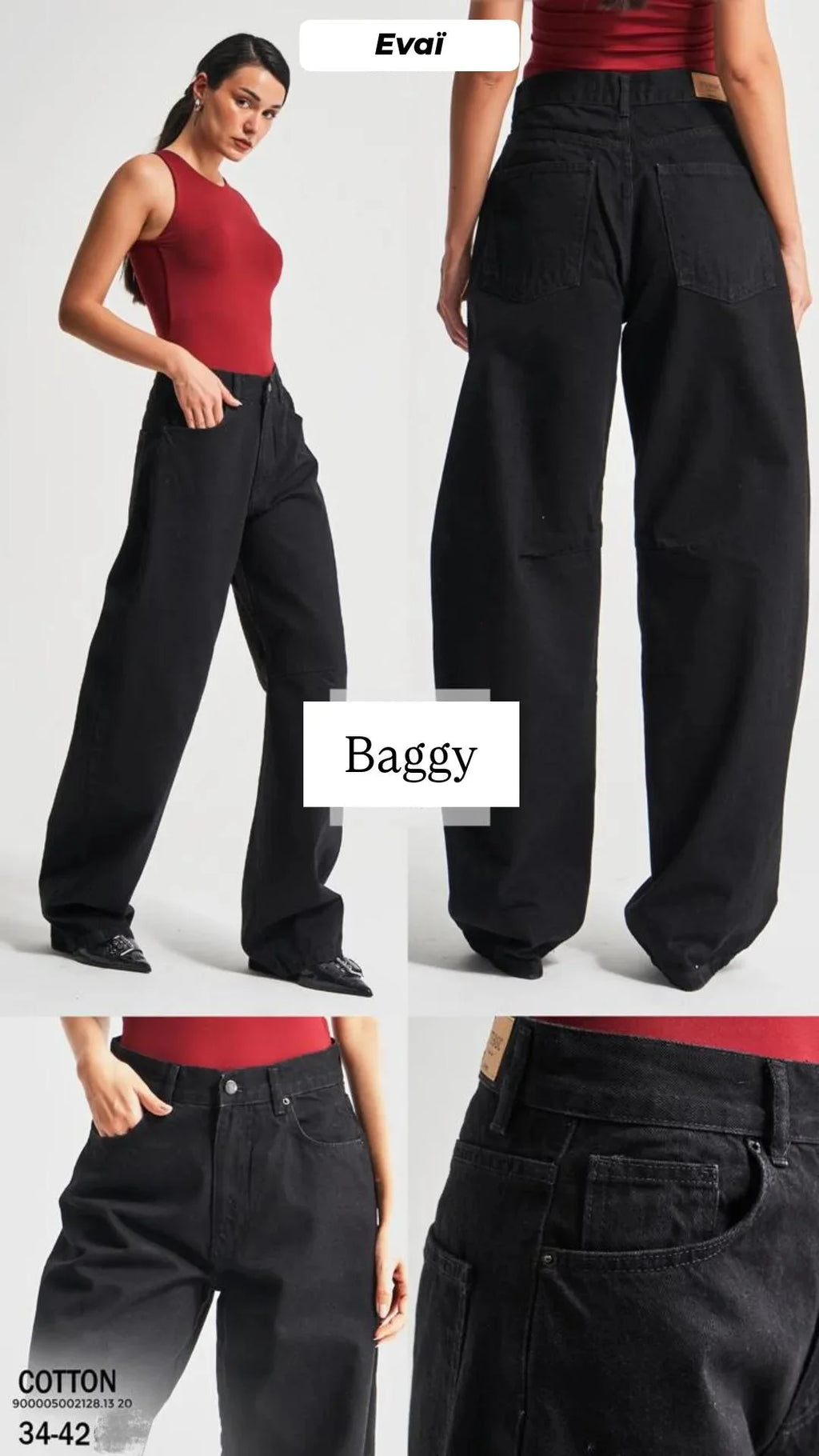Mid-Rise Baggy Jeans