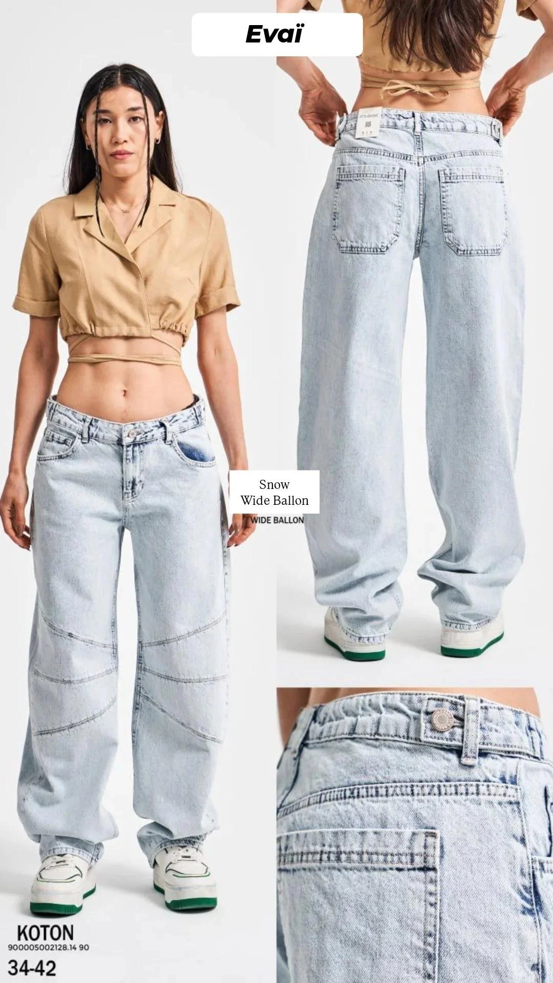 Wide Balloon Jeans