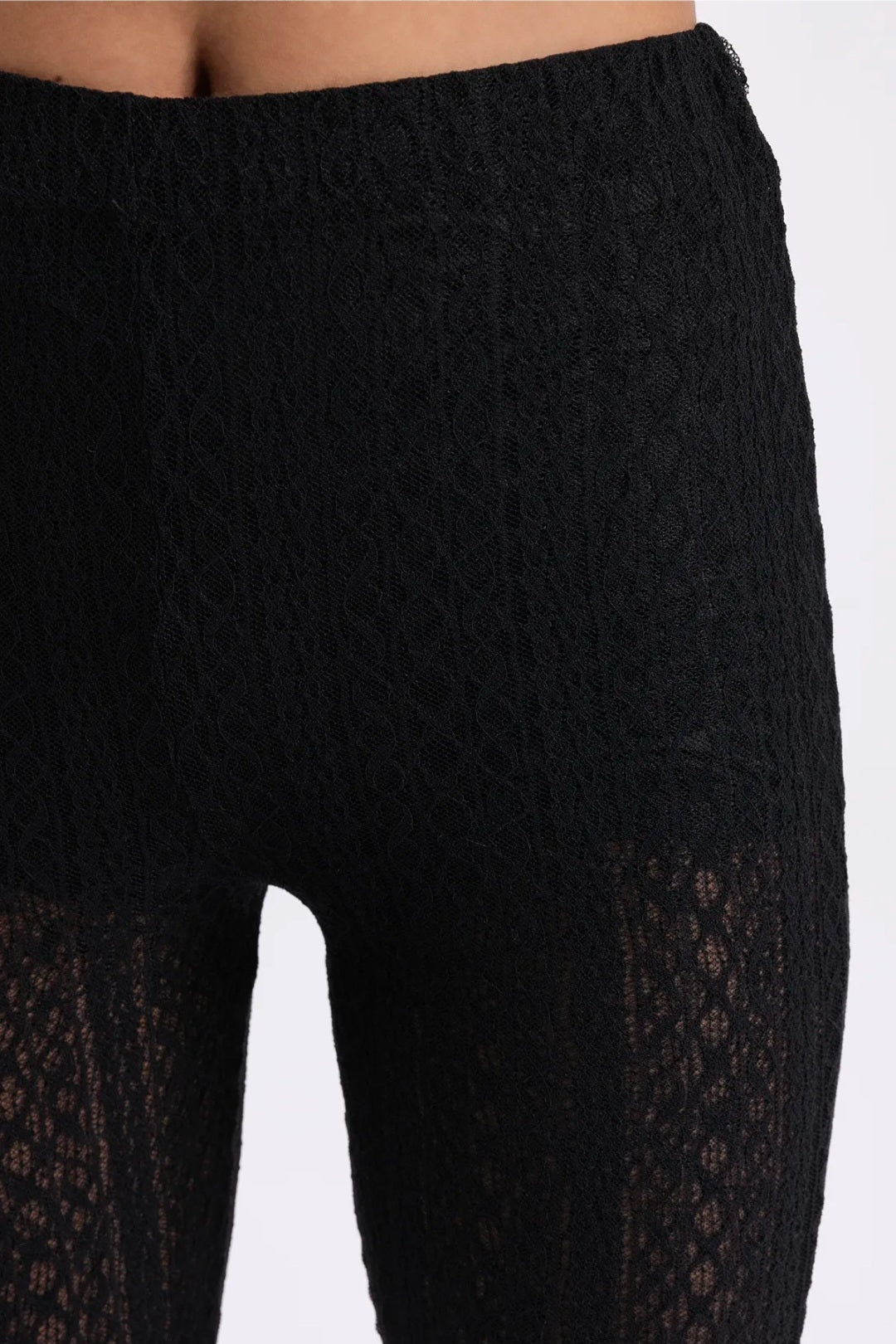 Lace Bootcut Pants