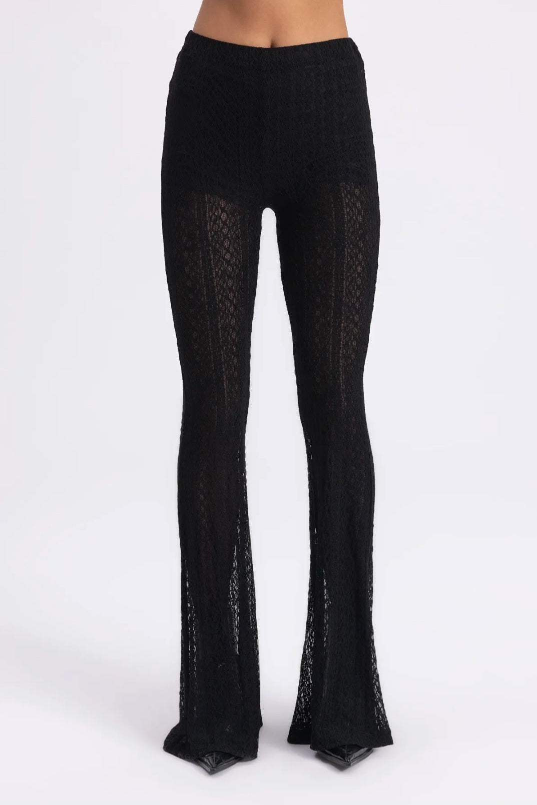 Lace Bootcut Pants