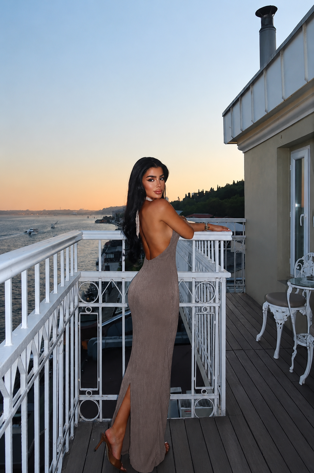 Open-Back Maxi Dress