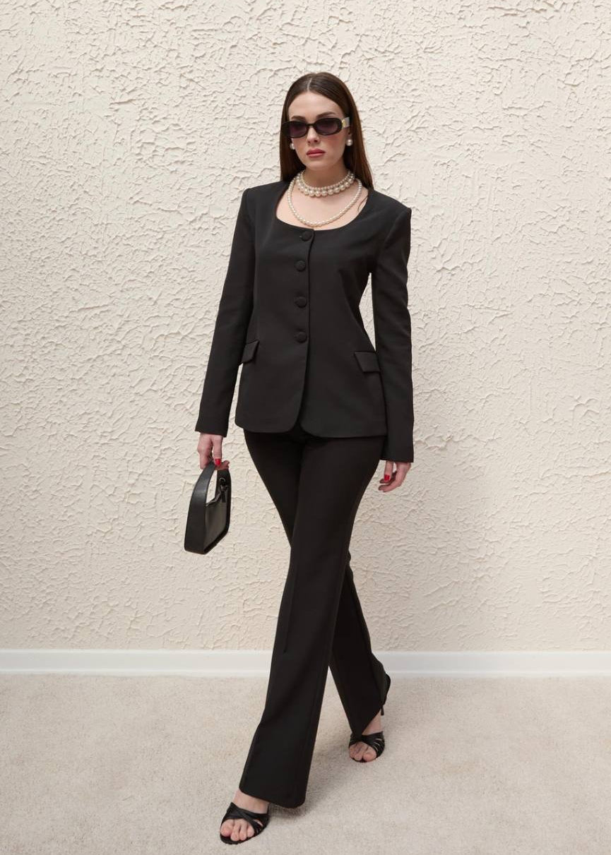 Structured Scoop Neck Set