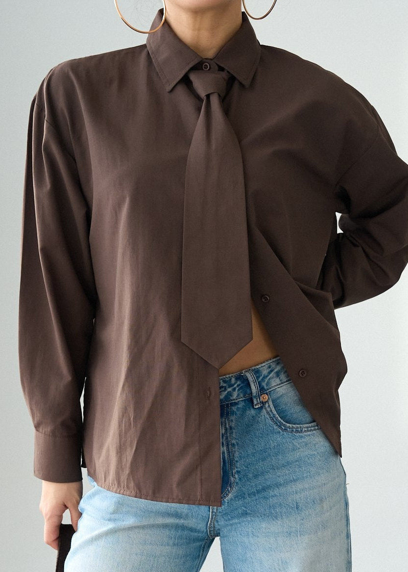 Shirt With Tie Detail