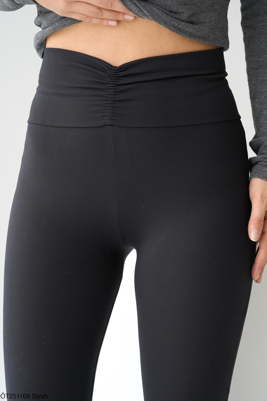Ruched Waist Flared Leggings