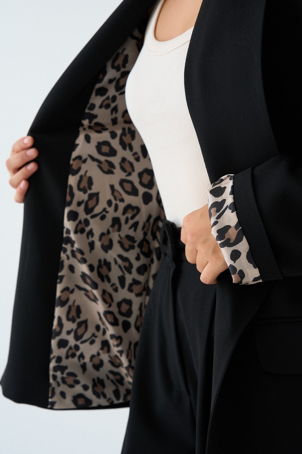 Animal Print Tailored Blazer