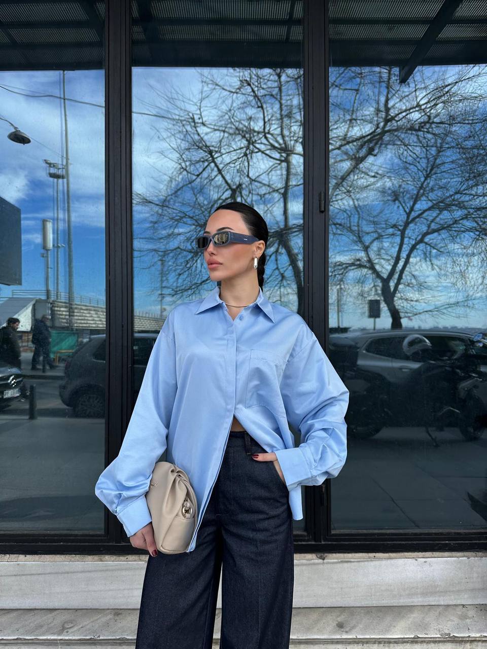 Oversized Poplin Shirt