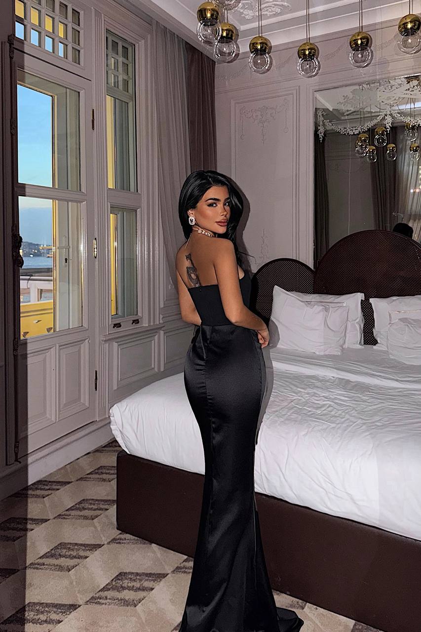Maxi Satin Dress
