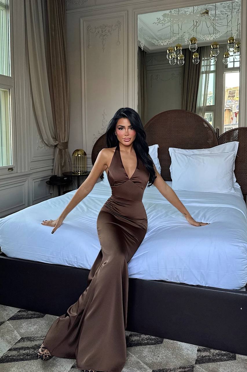Maxi Satin Dress