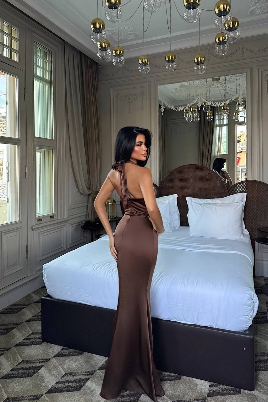 Maxi Satin Dress