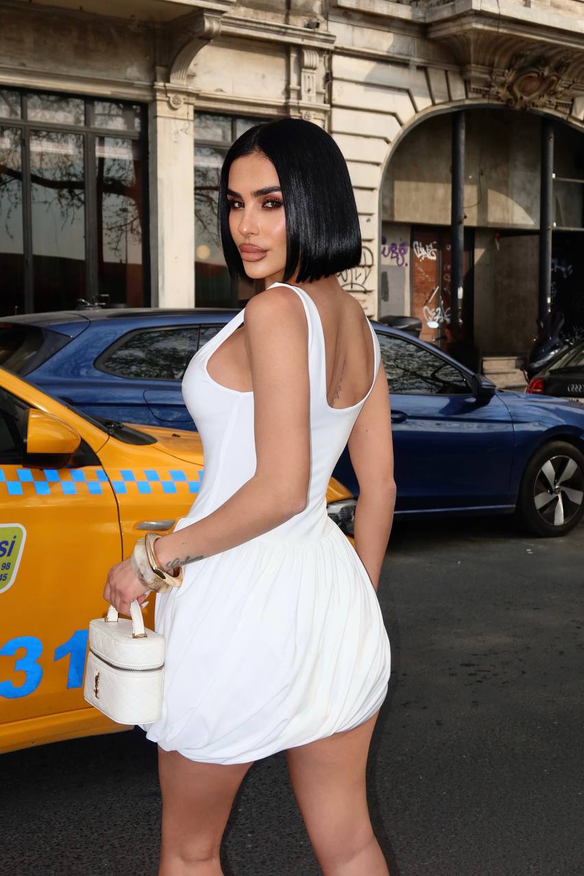 Draped Mini Dress