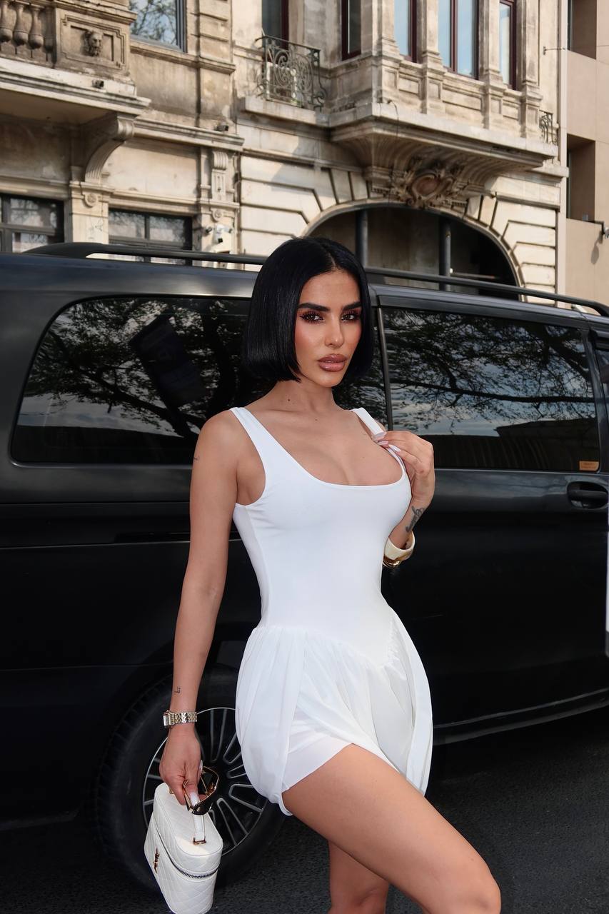 Draped Mini Dress