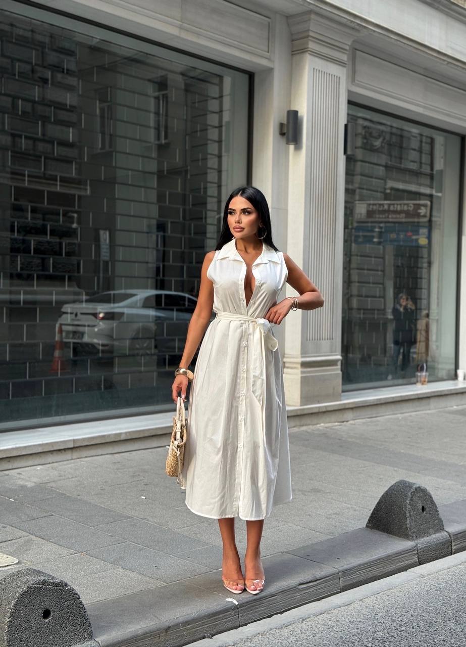 Poplin Shirt Dress