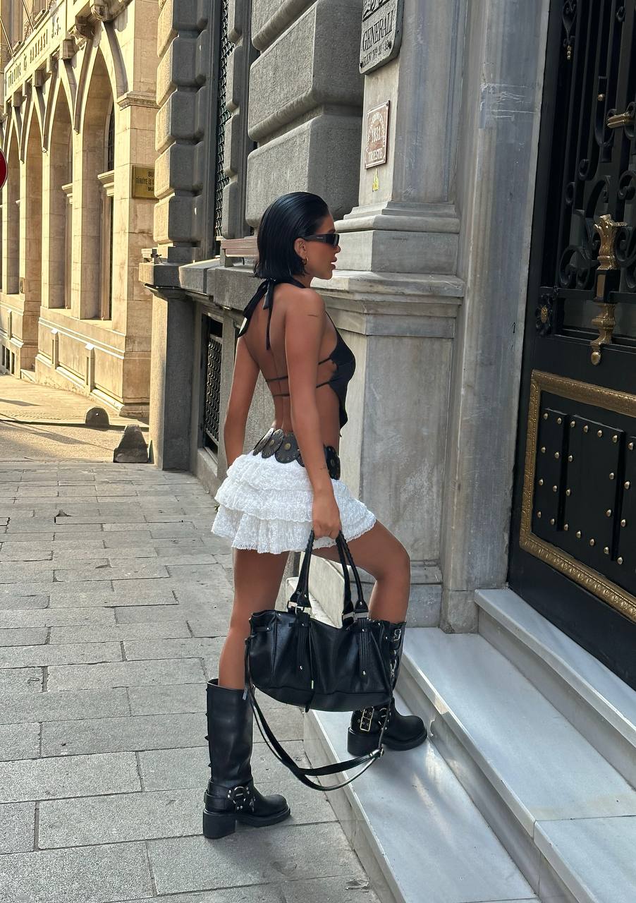 Lace Mini Skirt
