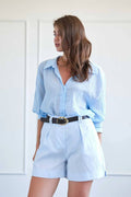 Belted Linen Short