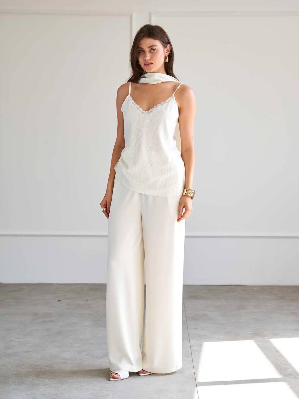 Satin Lace Top